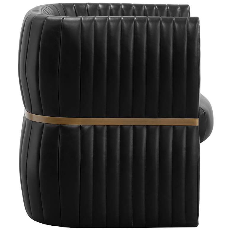 Image 3 Sunpan Tryor Lounge Chair Vintage Black Night Leather more views