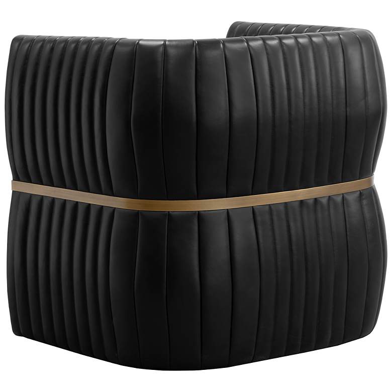 Image 4 Sunpan Tryor Lounge Chair Vintage Black Night Leather more views