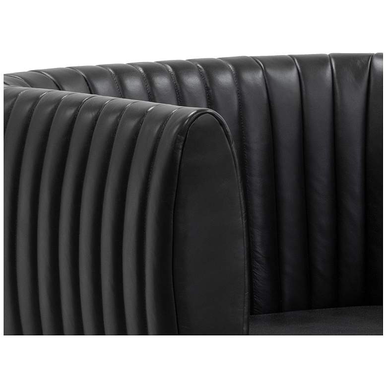 Image 6 Sunpan Tryor Lounge Chair Vintage Black Night Leather more views