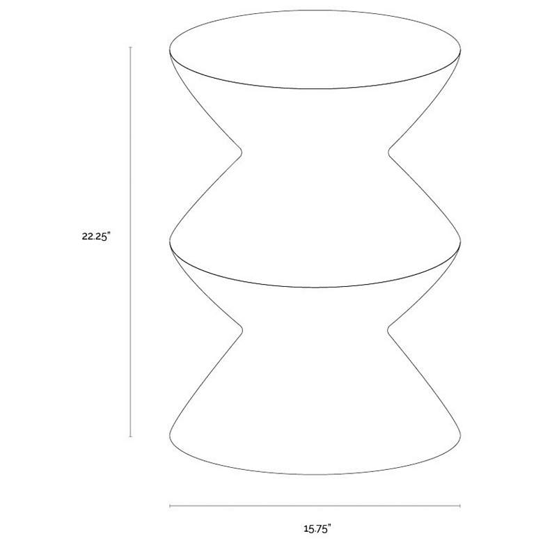 Image 4 Sunpan Union End Table Marble Look Black more views