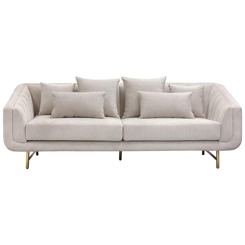 Image 2 Sunpan Veera Sofa Polo Club Muslin more views