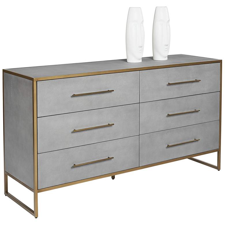 Image 1 Sunpan Venice Dresser Gray Shagreen