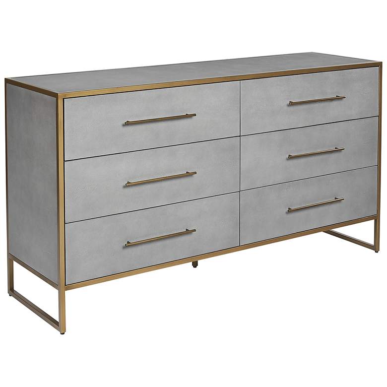 Image 2 Sunpan Venice Dresser Gray Shagreen more views