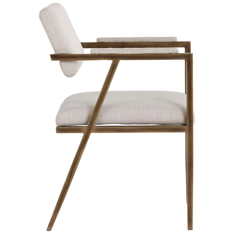 Image 3 Sunpan Ventouz Dining Armchair Beige Linen more views