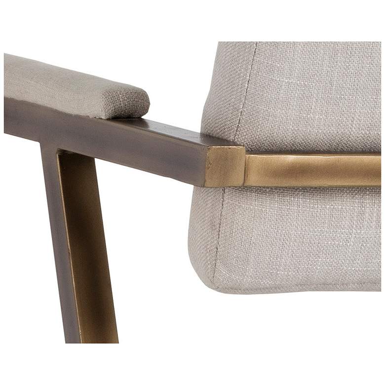 Image 6 Sunpan Ventouz Dining Armchair Beige Linen more views