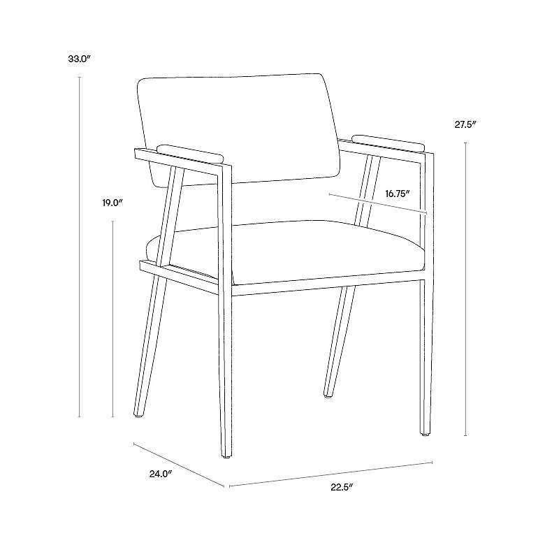 Image 7 Sunpan Ventouz Dining Armchair Beige Linen more views