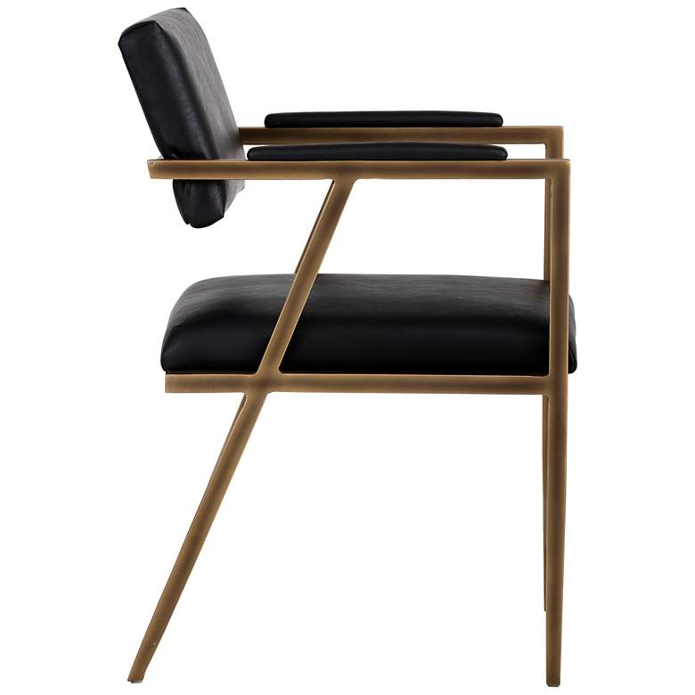 Image 3 Sunpan Ventouz Dining Armchair Vintage Black more views