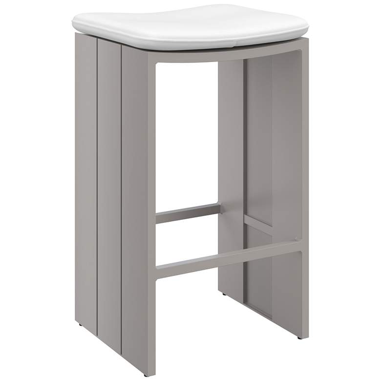 Image 1 Sunpan Verin Barstool Greige Stinson White