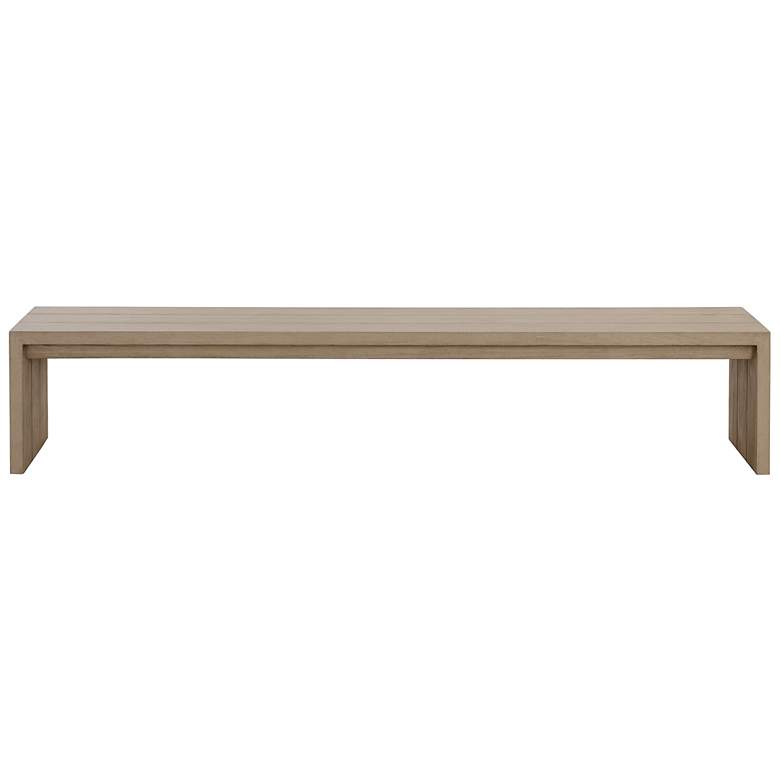 Image 2 Sunpan Viga Bench Drift Brown more views