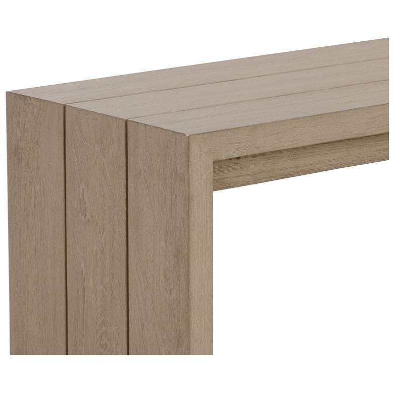 Image 3 Sunpan Viga Bench Drift Brown more views