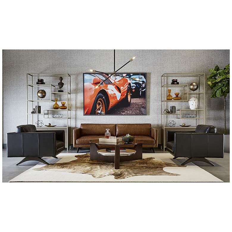 Image 5 Sunpan Vintage Ferrari 72" X 48" Charcoal Frame more views