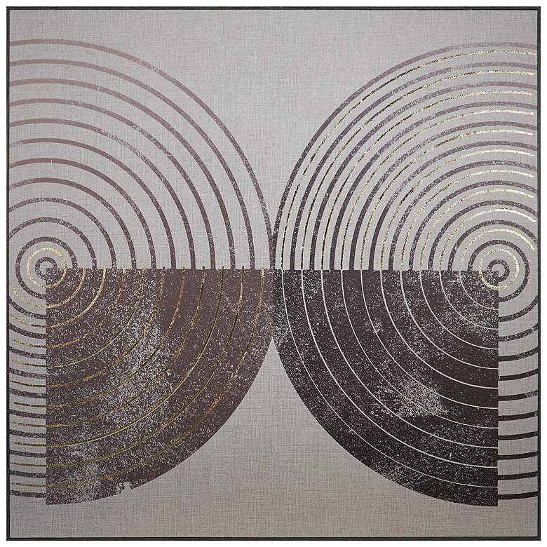 Image 2 Sunpan Vinyl Dreams (Set of 2) 48" X 48" Distressed Brown Floater Frame more views