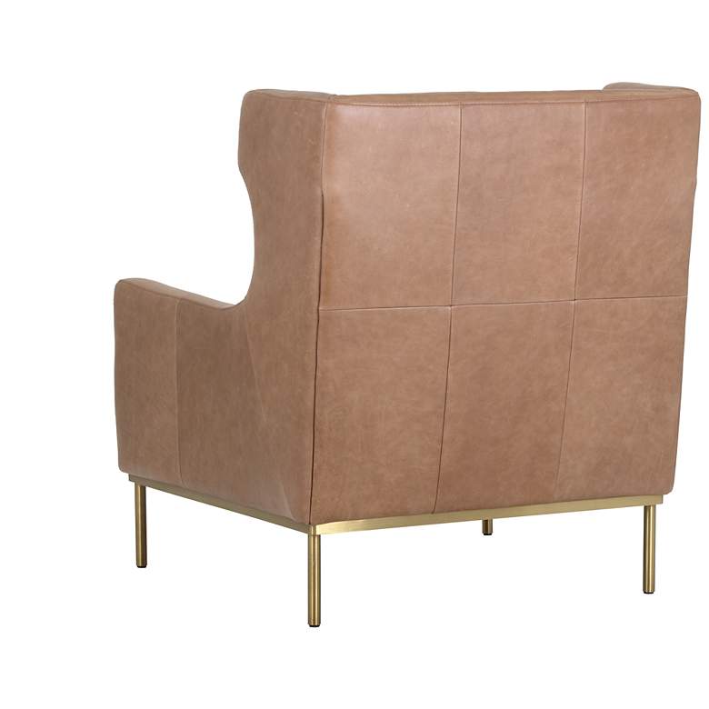 Image 5 Sunpan Virgil Lounge Chair Marseille Camel Leather more views