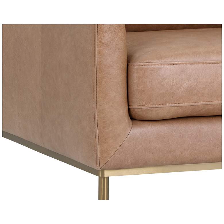 Image 6 Sunpan Virgil Lounge Chair Marseille Camel Leather more views