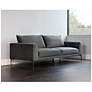 3_Sunpan Virgo Sofa Polo Club Kohl Gray more views