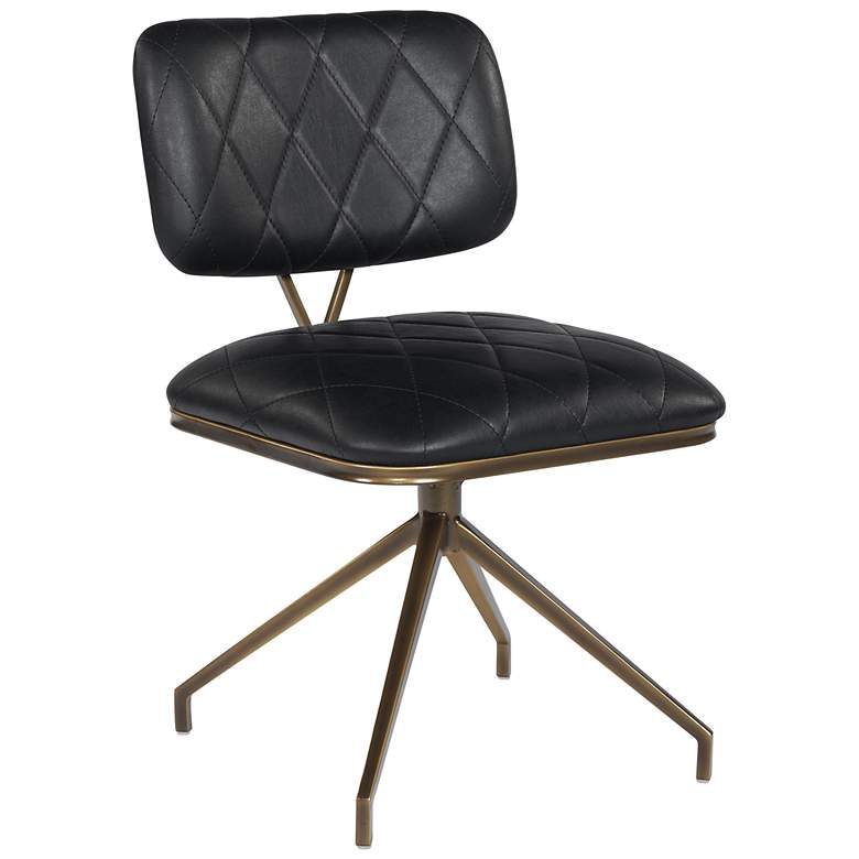 Image 2 Sunpan Virtu Swivel Dining Chair Bravo Black Set of 2