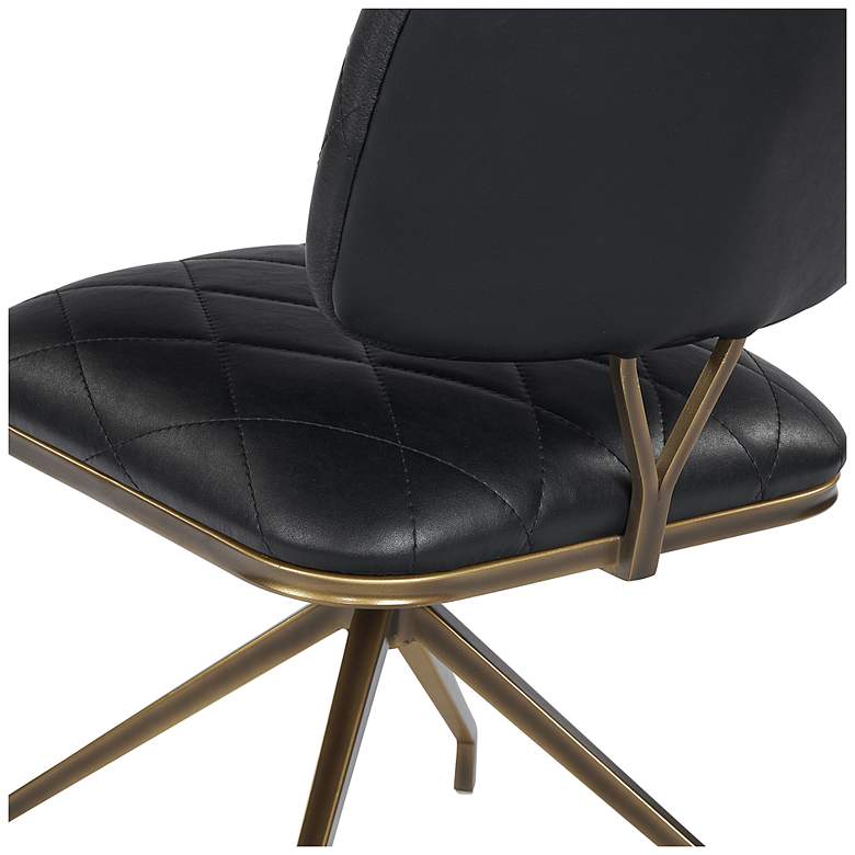 Image 6 Sunpan Virtu Swivel Dining Chair Bravo Black Set of 2 more views