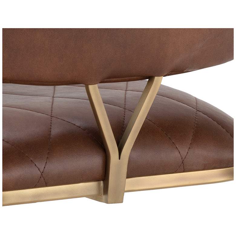 Image 7 Sunpan Virtu Swivel Dining Chair Bravo Cognac Set of 2 more views