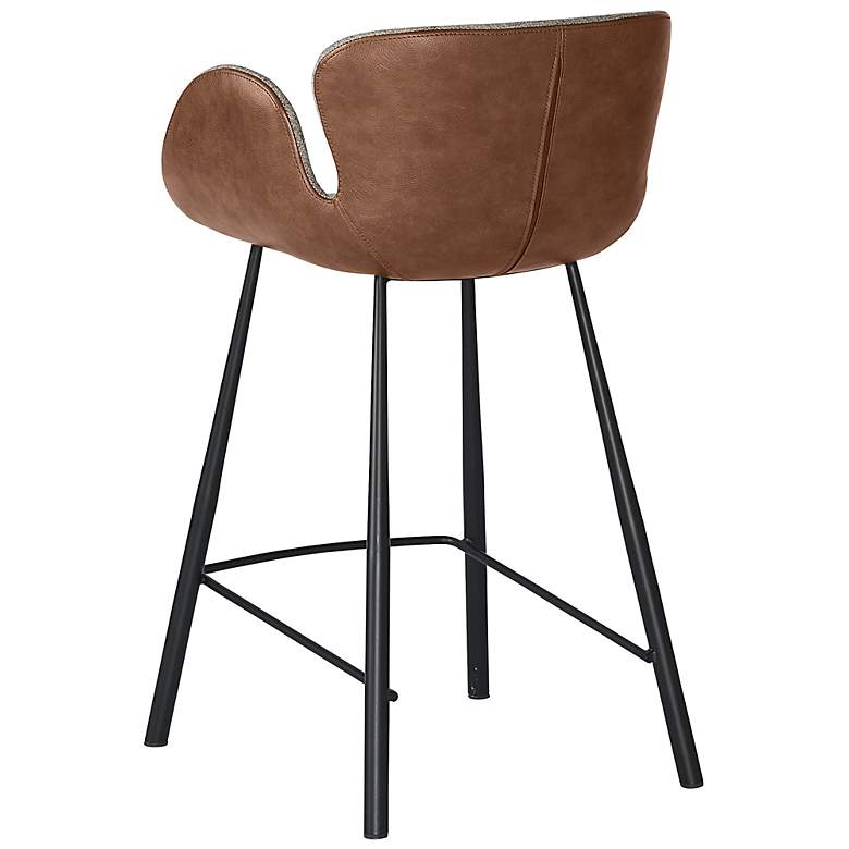 Image 3 Sunpan Waldo Counter Stool November Gray and Cinnamon Brown more views