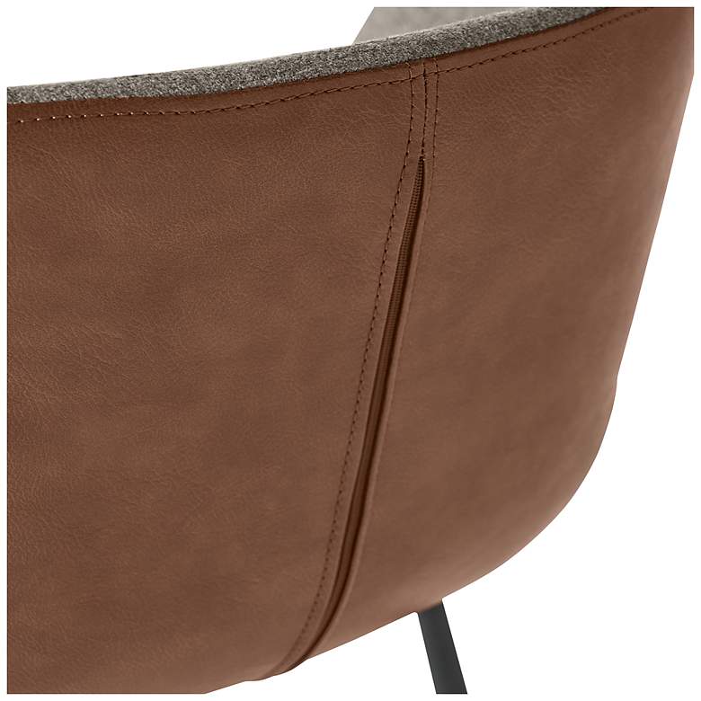 Image 6 Sunpan Waldo Counter Stool November Gray and Cinnamon Brown more views