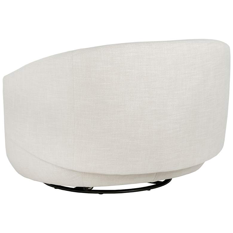 Image 5 Sunpan Walsh Swivel Lounge Chair Effie Linen more views