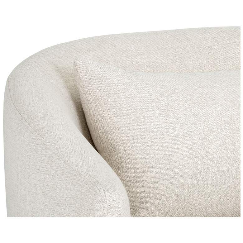 Image 7 Sunpan Walsh Swivel Lounge Chair Effie Linen more views