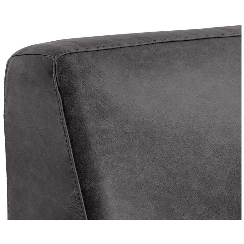 Image 5 Sunpan Watson Modular Armless Chair Marseille Black Leather more views