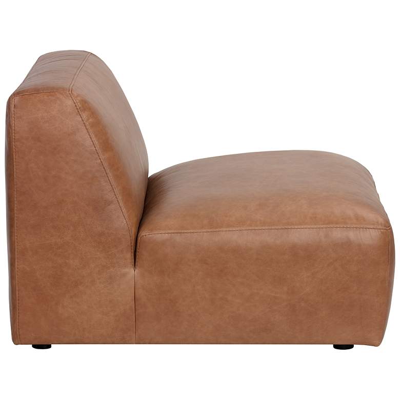 Image 3 Sunpan Watson Modular Armless Chair Marseille Camel Leather more views