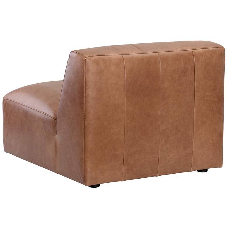 Image 4 Sunpan Watson Modular Armless Chair Marseille Camel Leather more views