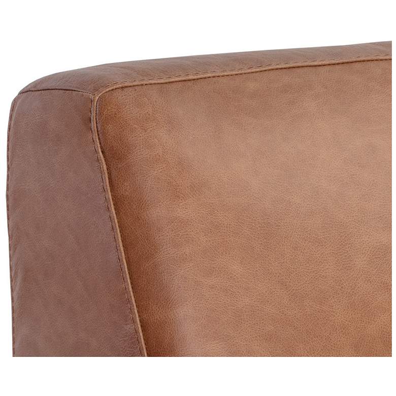 Image 6 Sunpan Watson Modular Armless Chair Marseille Camel Leather more views