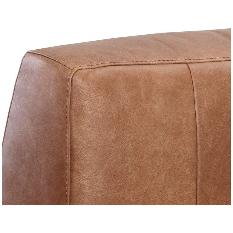 Image 7 Sunpan Watson Modular Armless Chair Marseille Camel Leather more views