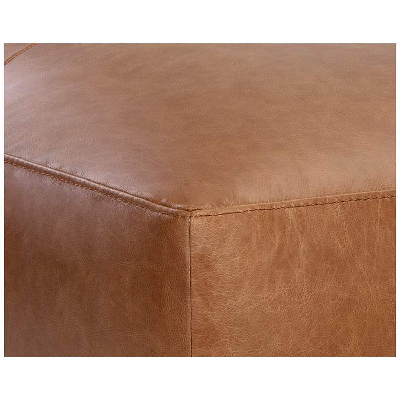 Image 3 Sunpan Watson Modular Ottoman Marseille Camel Leather more views
