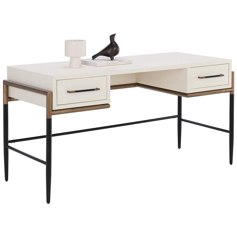 Image 1 Sunpan Weldrick Desk Oyster
