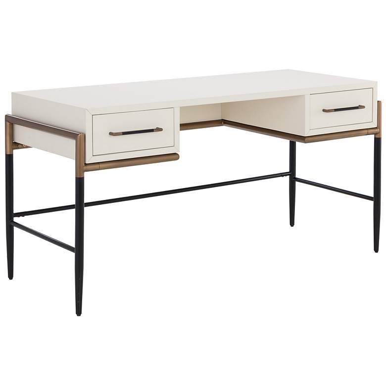 Image 2 Sunpan Weldrick Desk Oyster more views