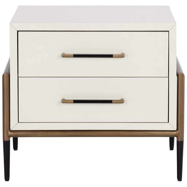 Image 3 Sunpan Weldrick Nightstand Oyster more views