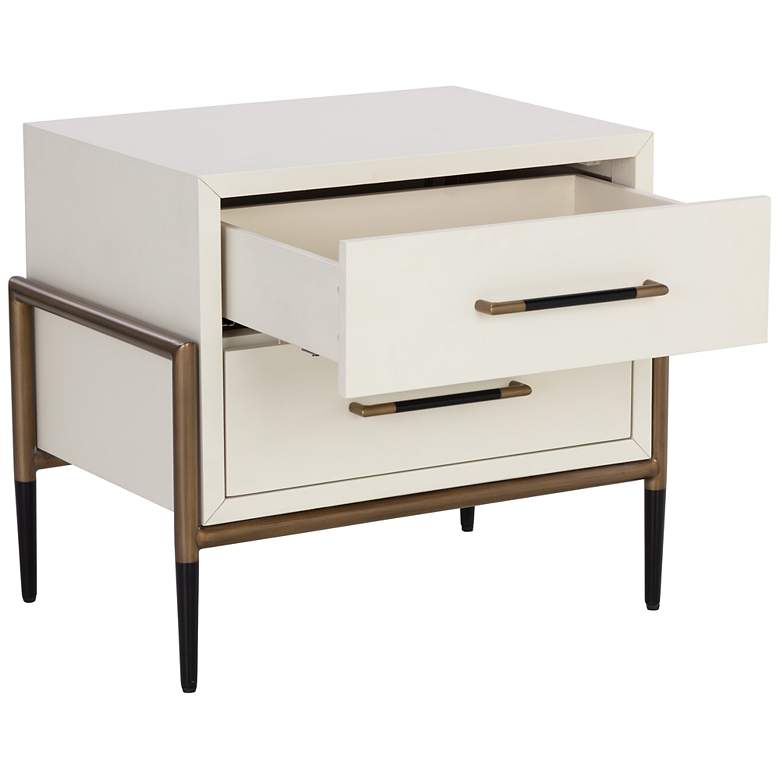 Image 4 Sunpan Weldrick Nightstand Oyster more views