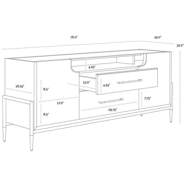 Image 7 Sunpan Weldrick Sideboard Espresso more views