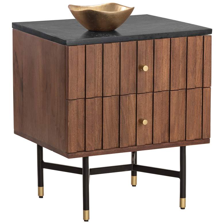 Image 1 Sunpan Wellington Nightstand Black Marble