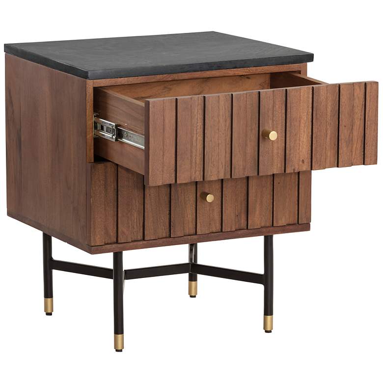 Image 4 Sunpan Wellington Nightstand Black Marble more views