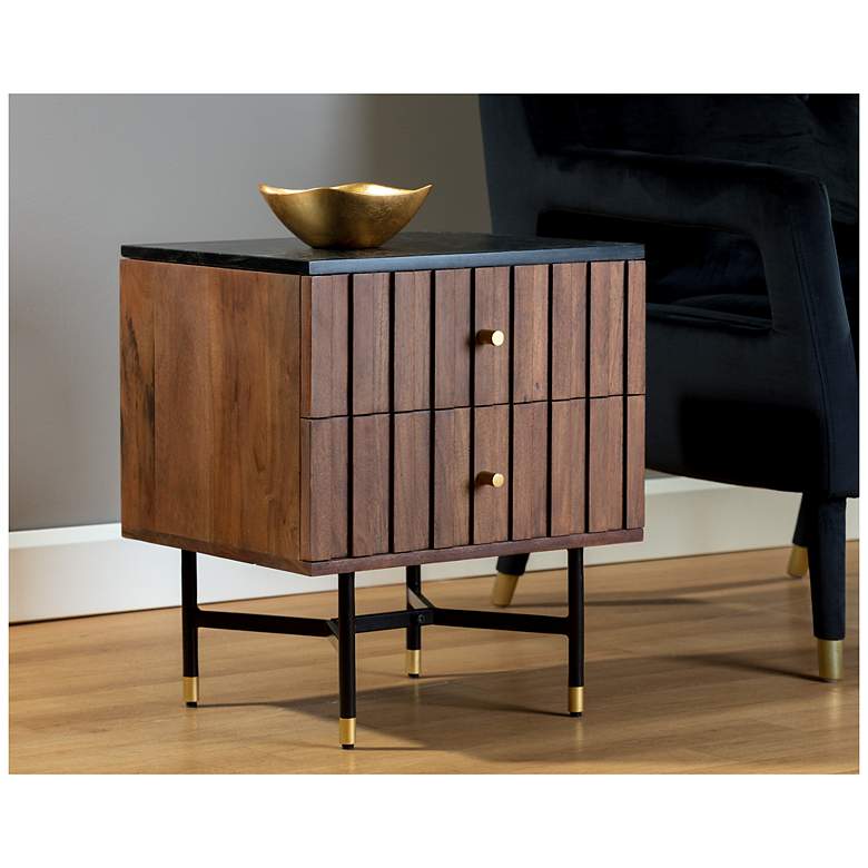 Image 5 Sunpan Wellington Nightstand Black Marble more views