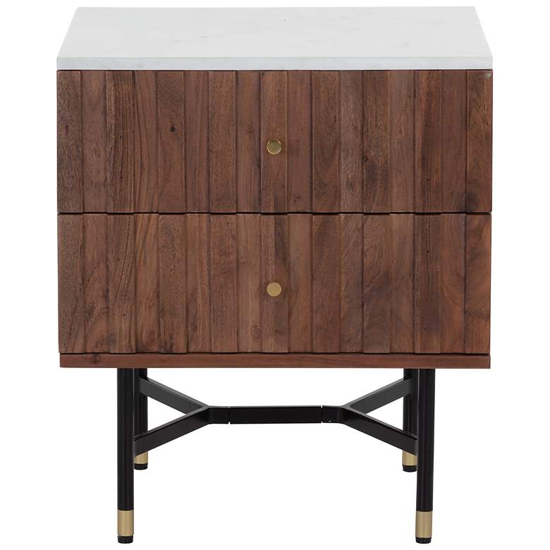 Image 4 Sunpan Wellington Nightstand White Marble more views