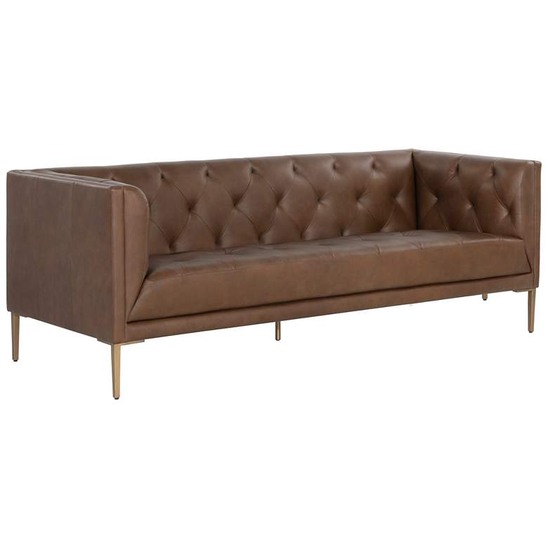 Image 1 Sunpan Westin Sofa Vintage Caramel Leather