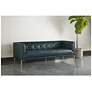 5_Sunpan Westin Sofa Vintage Peacock Leather more views