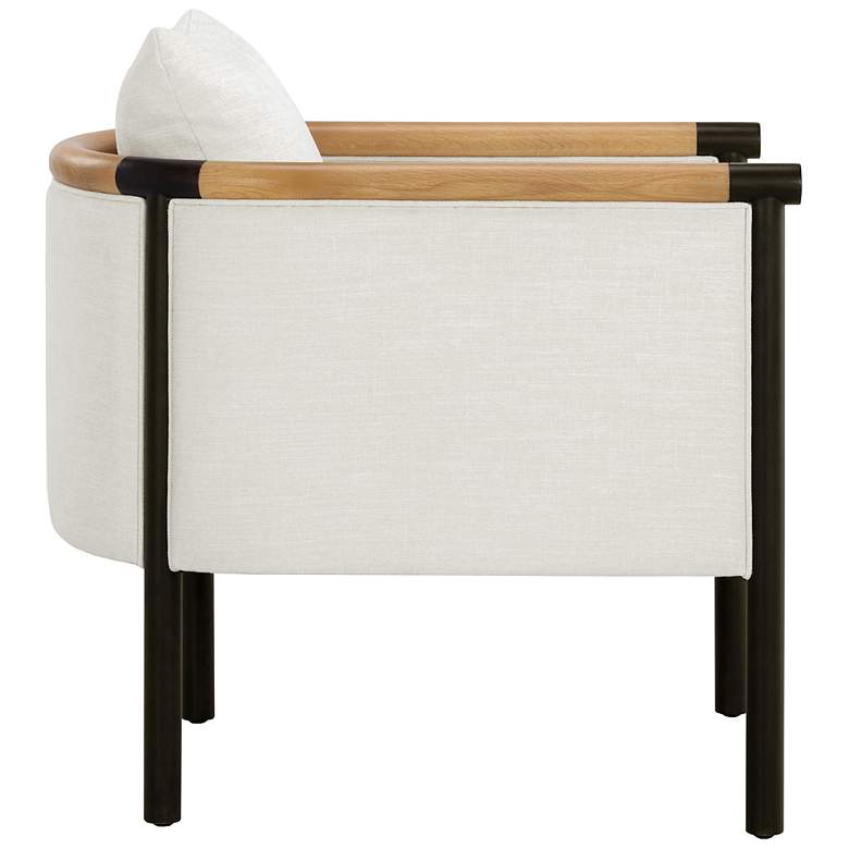 Image 3 Sunpan Wilder Lounge Chair Heather Ivory Tweed more views
