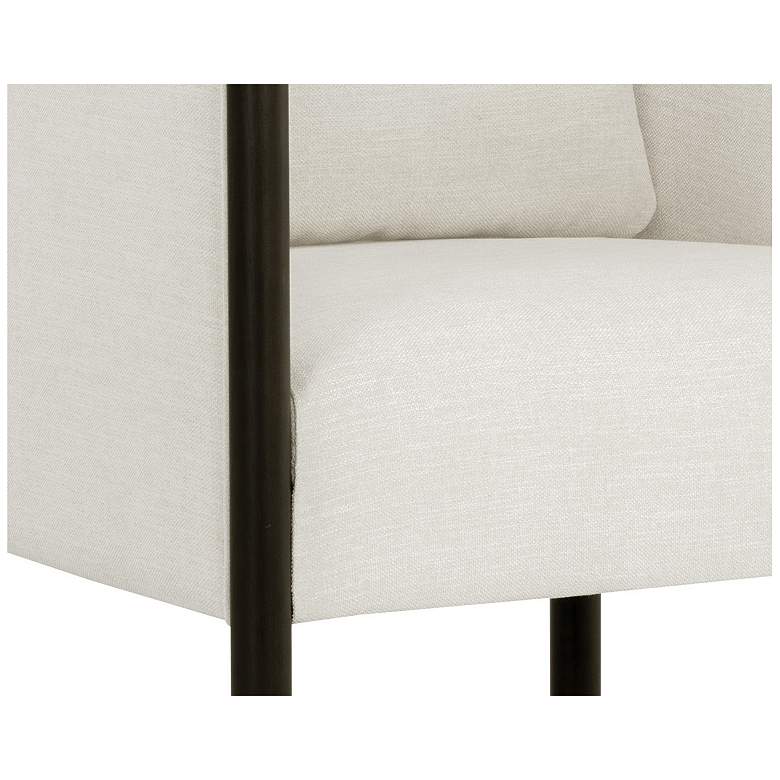 Image 5 Sunpan Wilder Lounge Chair Heather Ivory Tweed more views