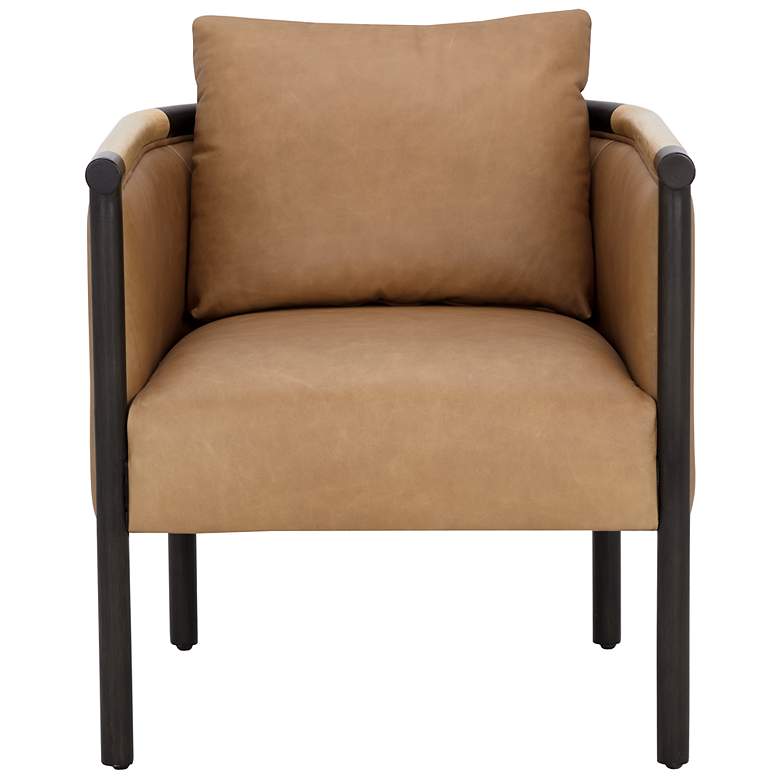 Image 2 Sunpan Wilder Lounge Chair Ludlow Sesame Leather more views