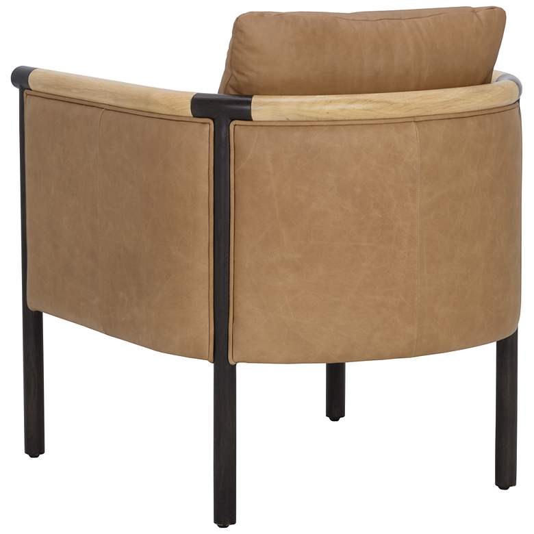 Image 4 Sunpan Wilder Lounge Chair Ludlow Sesame Leather more views