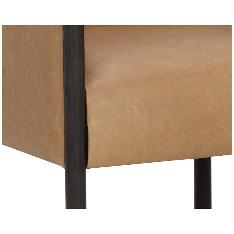 Image 6 Sunpan Wilder Lounge Chair Ludlow Sesame Leather more views