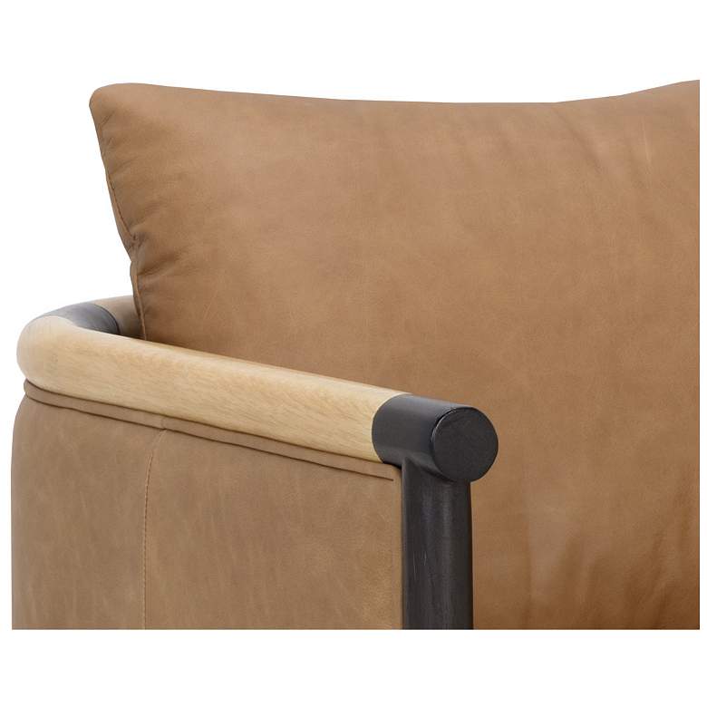 Image 7 Sunpan Wilder Lounge Chair Ludlow Sesame Leather more views