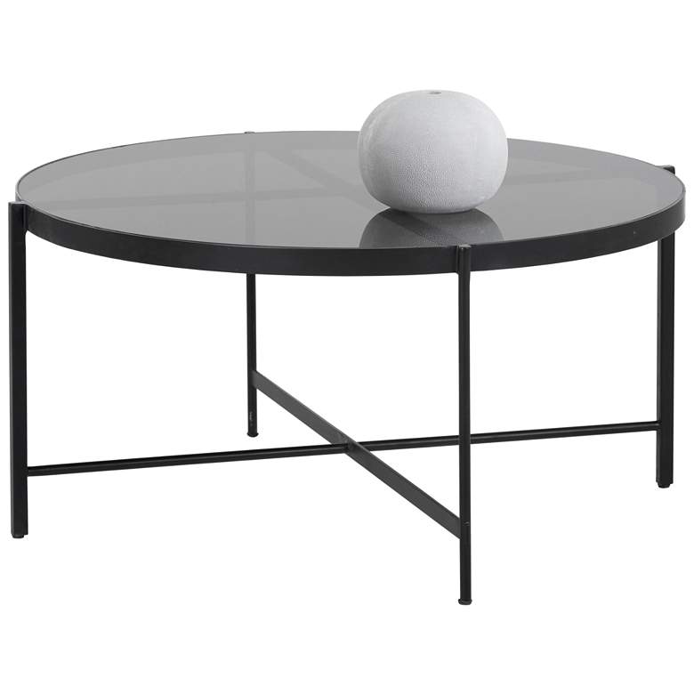 Image 1 Sunpan Willem Coffee Table Large Smoked Glass